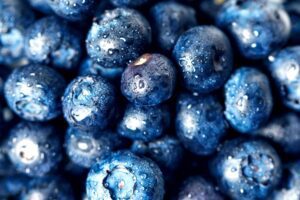 Juicy blueberries
