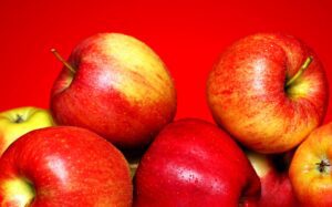 Close up shot of fresh tasty Apples